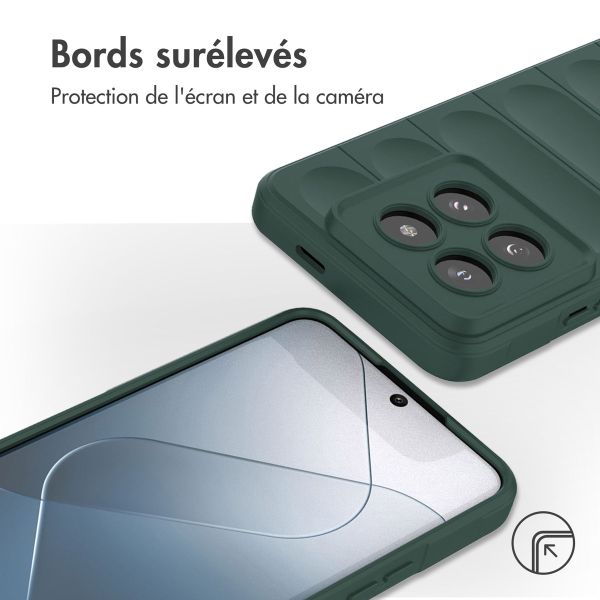 iMoshion Coque arrière EasyGrip Xiaomi 14 Pro - Vert foncé