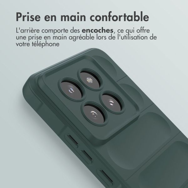 iMoshion Coque arrière EasyGrip Xiaomi 14 Pro - Vert foncé