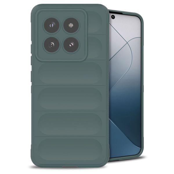 iMoshion Coque arrière EasyGrip Xiaomi 14 Pro - Vert foncé