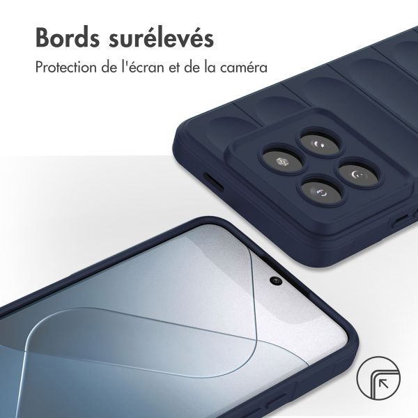 imoshion Coque arrière EasyGrip Xiaomi 14 Pro - Bleu foncé