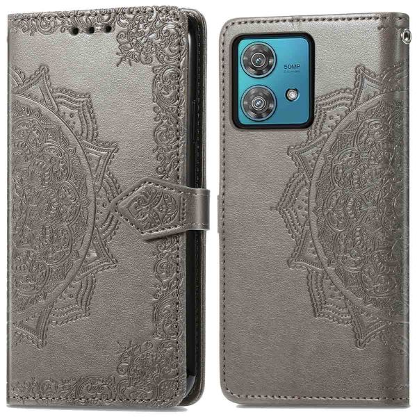 iMoshion Etui de téléphone portefeuille Mandala Motorola Moto G84 - Gris