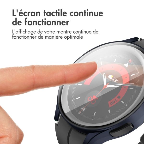 iMoshion Coque rigide à couverture complète Samsung Galaxy Watch 4 44 mm - Bleu foncé