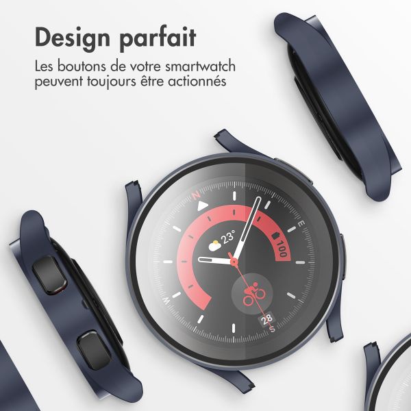 iMoshion Coque rigide à couverture complète Samsung Galaxy Watch 4 44 mm - Bleu foncé