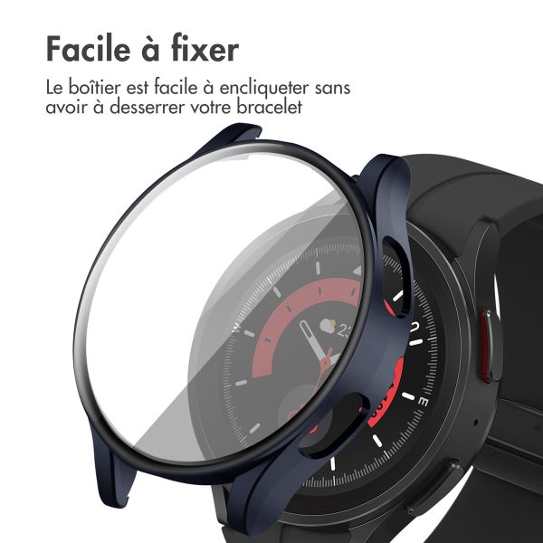 iMoshion Coque rigide à couverture complète Samsung Galaxy Watch 4 44 mm - Bleu foncé