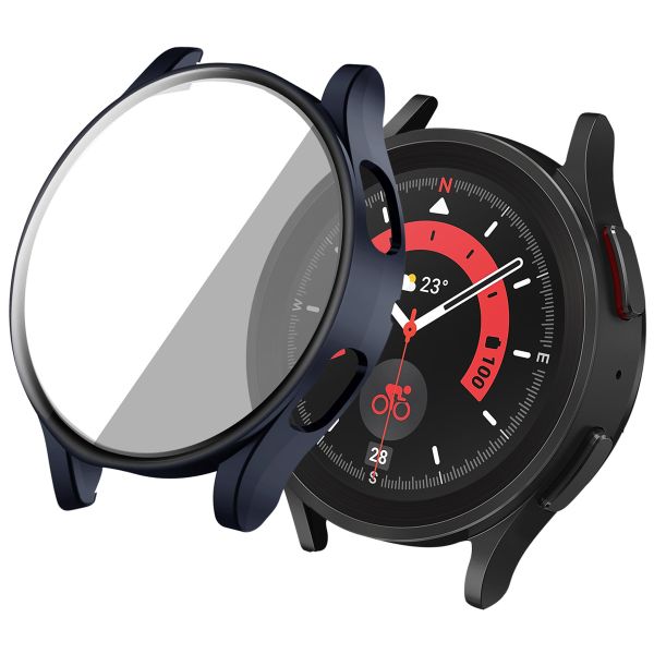 iMoshion Coque rigide à couverture complète Samsung Galaxy Watch 4 44 mm - Bleu foncé