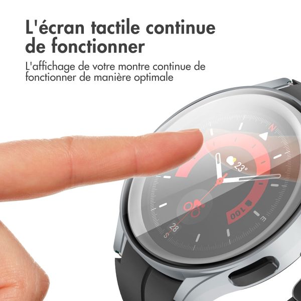 iMoshion Coque rigide à couverture complète Samsung Galaxy Watch 4 44 mm - Argent