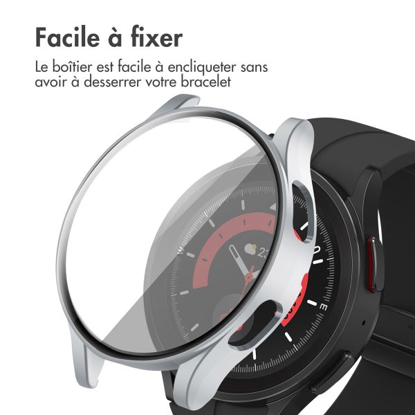 iMoshion Coque rigide à couverture complète Samsung Galaxy Watch 4 44 mm - Argent