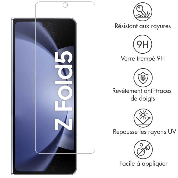 Selencia Protection d'écran en verre trempé Samsung Galaxy Fold 5 - Transparent
