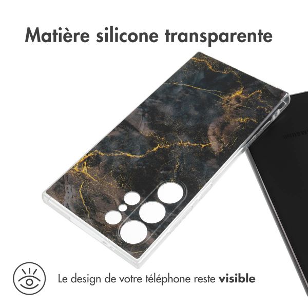 imoshion Coque Design Samsung Galaxy S24 Ultra - Black Marble