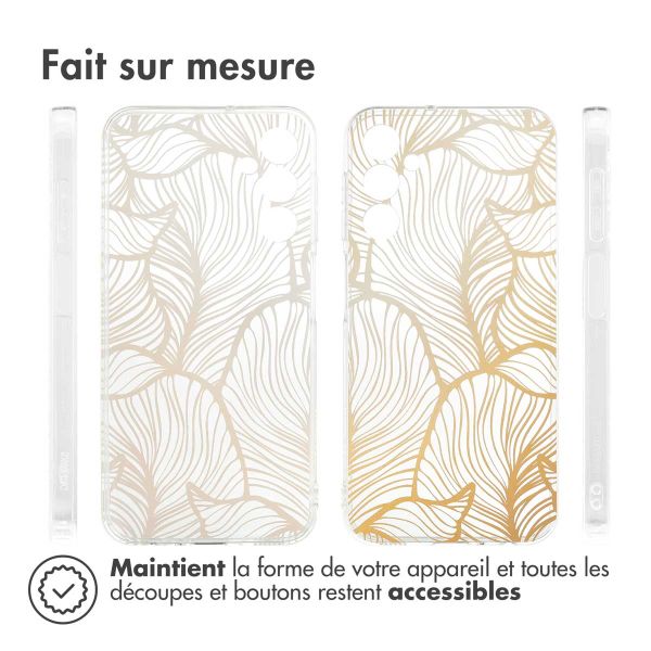 imoshion Coque Design Samsung Galaxy A25 (5G) - Golden Leaves