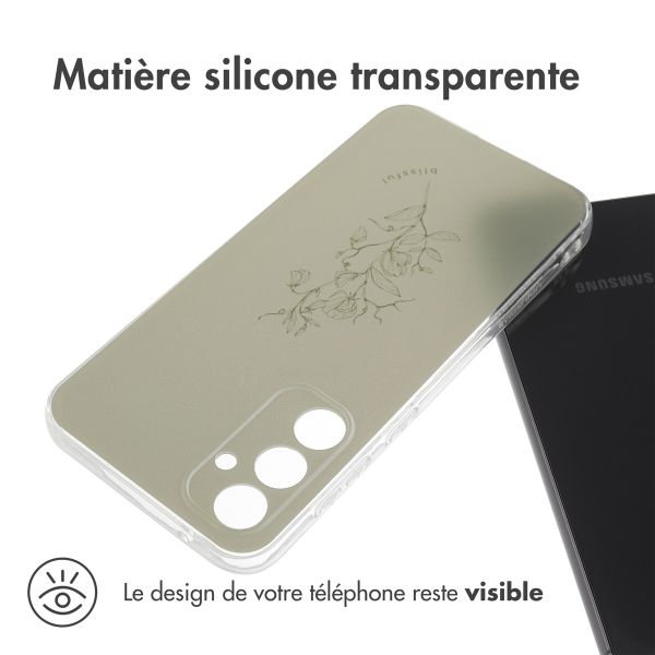 iMoshion Coque Design Samsung Galaxy S23 FE - Floral Green