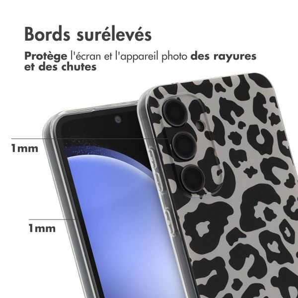 iMoshion Coque Design Samsung Galaxy S23 FE - Leopard