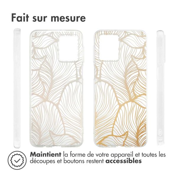 iMoshion Coque Design Motorola Moto G54 - Golden Leaves