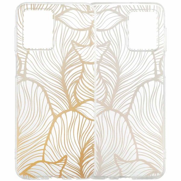 iMoshion Coque Design Motorola Moto G54 - Golden Leaves