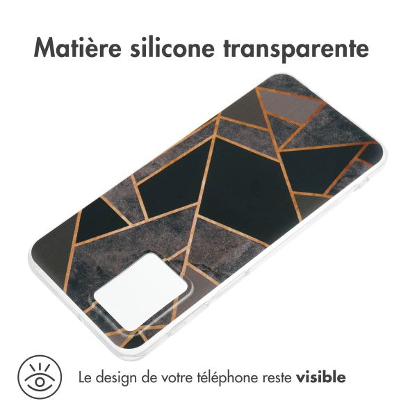 iMoshion Coque Design Motorola Moto G54 - Black Graphic