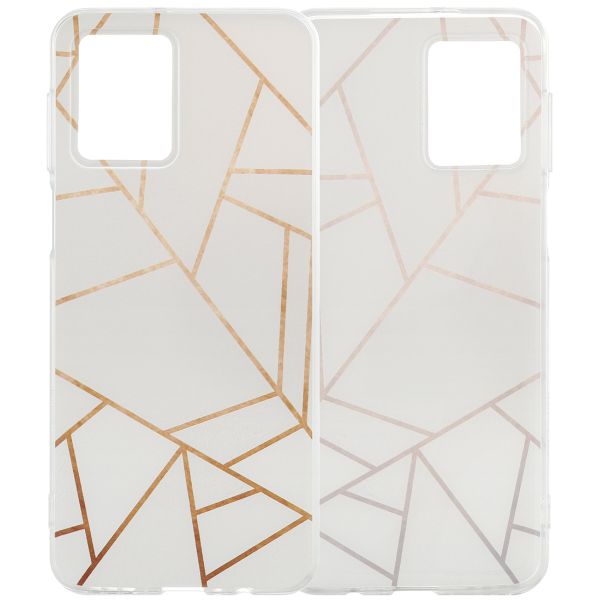 iMoshion Coque Design Motorola Moto G54 - White Graphic