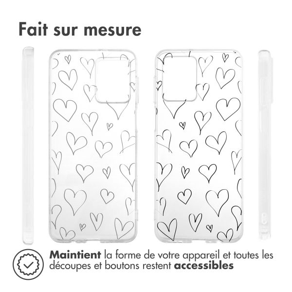 iMoshion Coque Design Motorola Moto G54 - Hearts