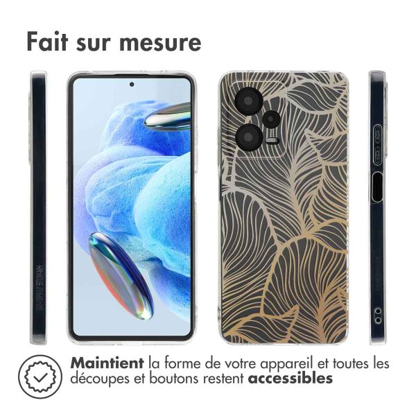 imoshion Coque Design Xiaomi Redmi Note 12 Pro - Golden Leaves