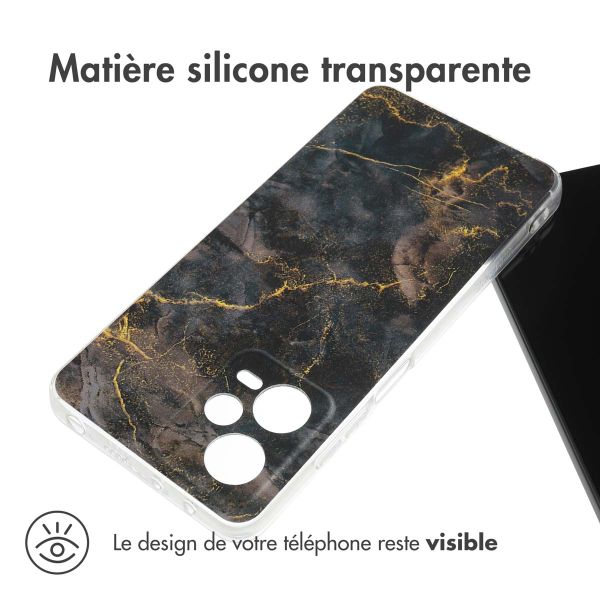 imoshion Coque Design Xiaomi Redmi Note 12 Pro - Black Marble