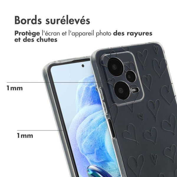 imoshion Coque Design Xiaomi Redmi Note 12 Pro - Hearts