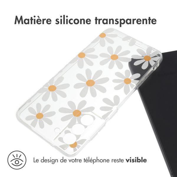 imoshion Coque Design Samsung Galaxy S21 FE - Daisy flower