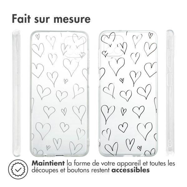 iMoshion Coque Design Samsung Galaxy A12 - Hearts