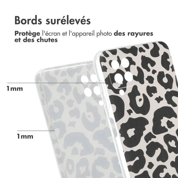 iMoshion Coque Design Samsung Galaxy A12 - Leopard