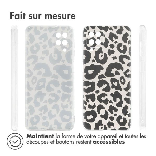 iMoshion Coque Design Samsung Galaxy A12 - Leopard