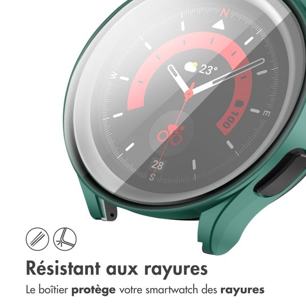 imoshion Coque rigide à couverture complète Samsung Galaxy Watch 4 40 mm - Vert foncé