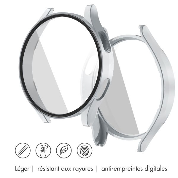 imoshion Coque rigide à couverture complète Samsung Galaxy Watch 4 40 mm - Argent