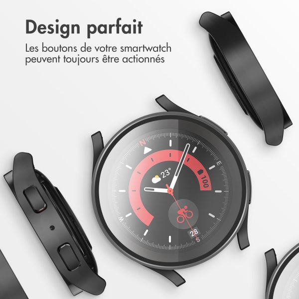 iMoshion Coque rigide à couverture complète Samsung Galaxy Watch 6 40 mm - Noir