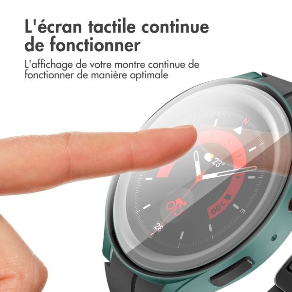 imoshion Coque rigide à couverture complète Samsung Galaxy Watch 6 40 mm - Vert foncé