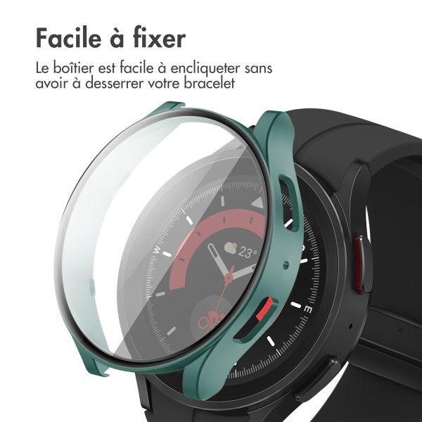 iMoshion Coque rigide à couverture complète Samsung Galaxy Watch 6 40 mm - Vert foncé