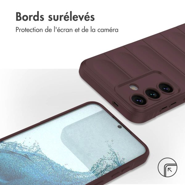 iMoshion Coque arrière EasyGrip Samsung Galaxy S24 Plus - Aubergine 