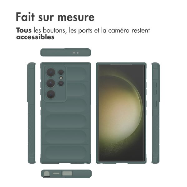 iMoshion Coque arrière EasyGrip Samsung Galaxy S24 Ultra - Vert foncé