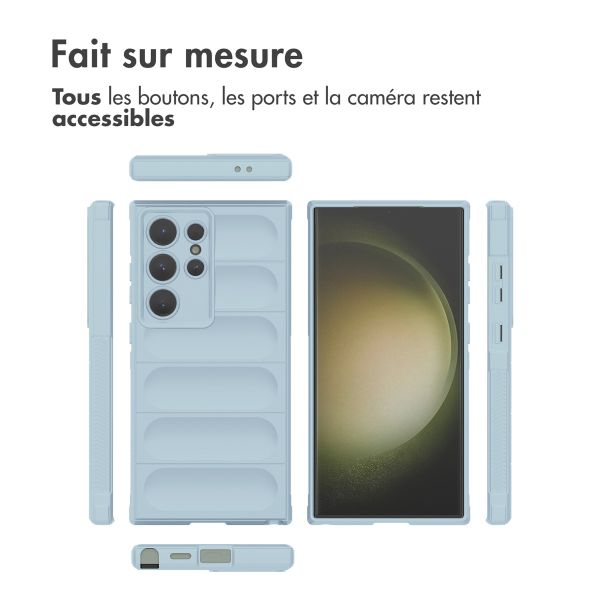 iMoshion Coque arrière EasyGrip Samsung Galaxy S24 Ultra - Bleu clair