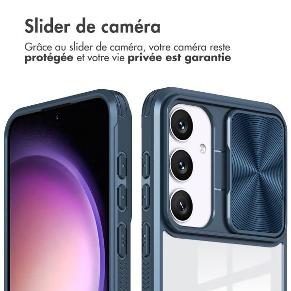 iMoshion Coque arrière Camslider Samsung Galaxy S24 - Bleu foncé
