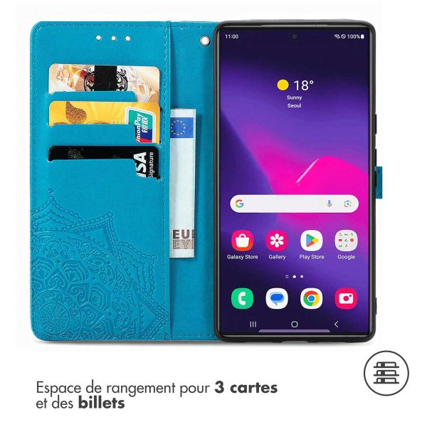iMoshion Etui de téléphone portefeuille Mandala Samsung Galaxy S24 Ultra - Turquoise