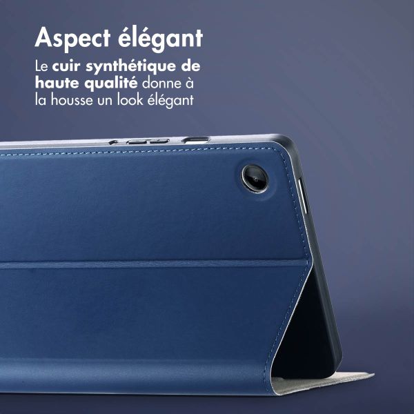 Accezz Housse Classic Tablet Stand Samsung Galaxy Tab A9 8.7 pouces  - Bleu foncé