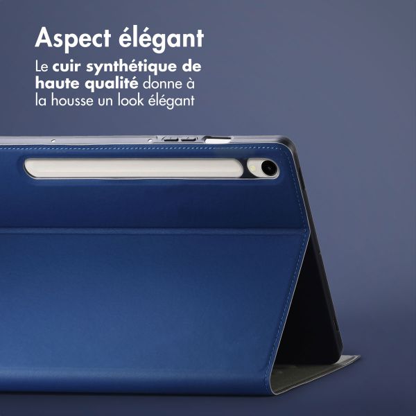 Accezz Housse Classic Tablet Stand Samsung Galaxy Tab S9 Ultra - Bleu foncé