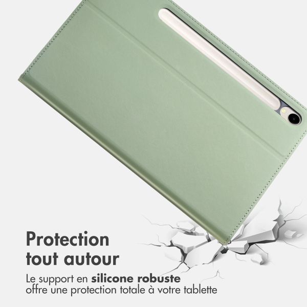 Accezz Housse Classic Tablet Stand Samsung Galaxy Tab S9 11.0 pouces / S9 FE 10.9 pouces  - Vert