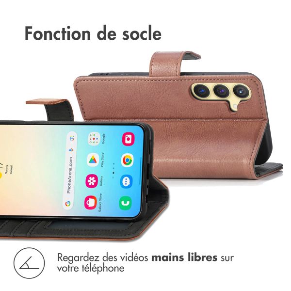 iMoshion Étui de téléphone portefeuille Luxe Samsung Galaxy S24 - Brun