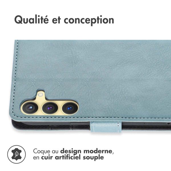 iMoshion Étui de téléphone portefeuille Luxe Samsung Galaxy S24 Plus - Bleu clair