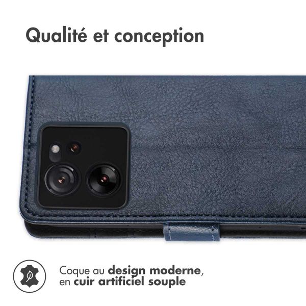 imoshion Étui de téléphone portefeuille Luxe Xiaomi 13T / 13T Pro - Bleu foncé