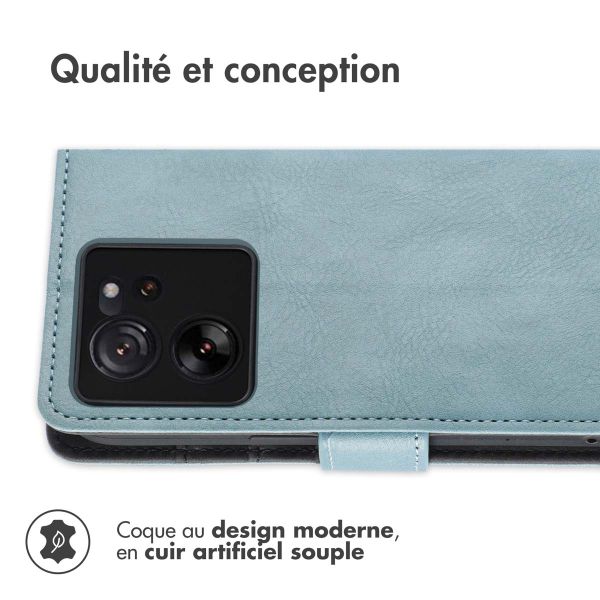 iMoshion Étui de téléphone portefeuille Luxe Xiaomi 13T / 13T Pro - Bleu clair