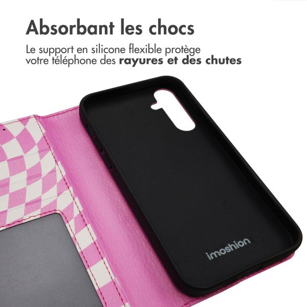 iMoshion Étui de téléphone portefeuille Design Samsung Galaxy A25 - Retro Pink