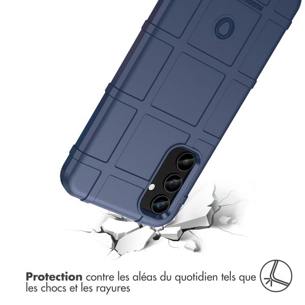 iMoshion Coque Arrière Rugged Shield Samsung Galaxy A25 - Bleu foncé