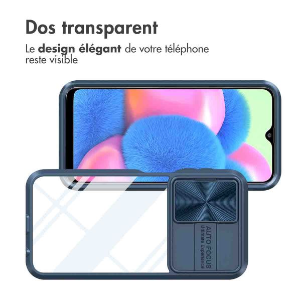 iMoshion Coque arrière Camslider pour Samsung Galaxy A25 - Bleu foncé