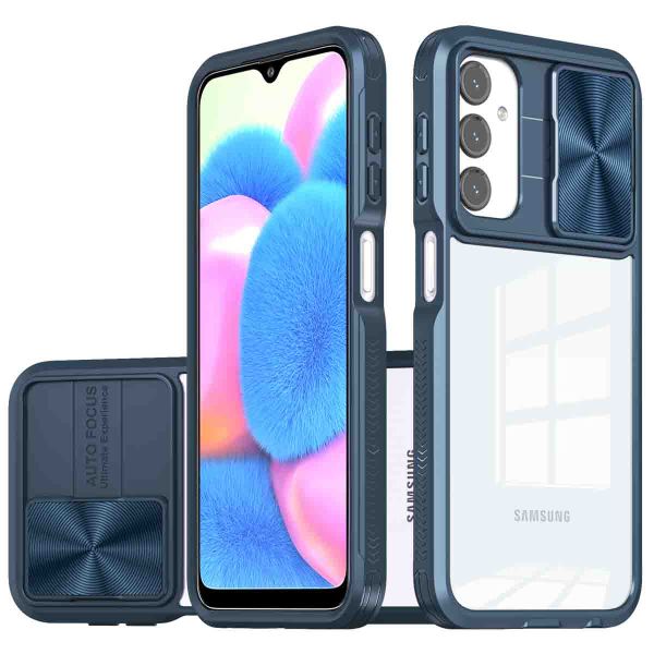 iMoshion Coque arrière Camslider pour Samsung Galaxy A25 - Bleu foncé