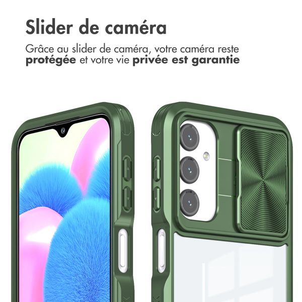 iMoshion Coque arrière Camslider Samsung Galaxy A25 - Vert foncé